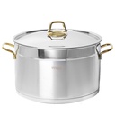 Batterie De Cuisine Vivaldi Anka 11 pieces En Inox 18/10 Doré