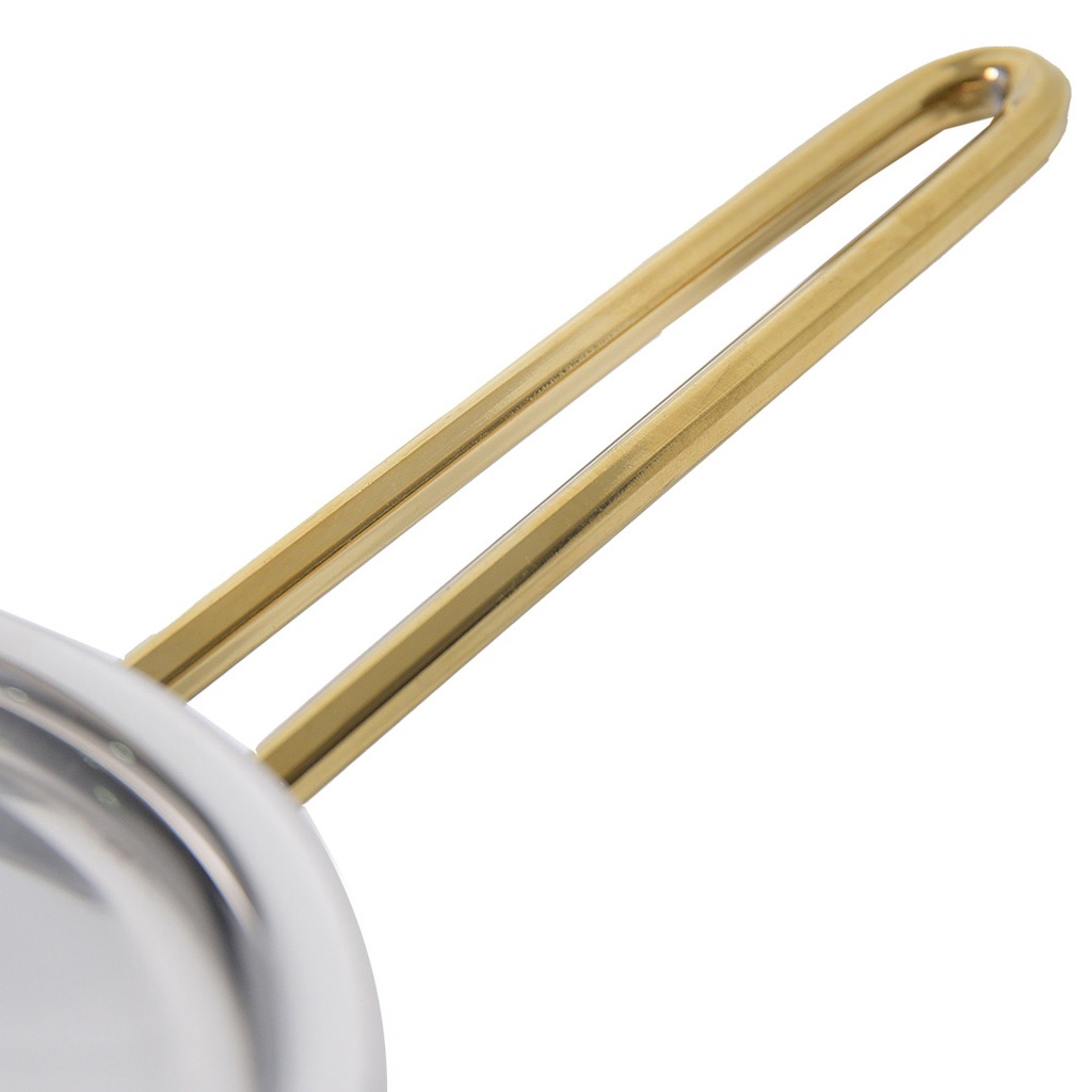 Batterie De Cuisine Vivaldi Anka 11 pieces En Inox 18/10 Doré