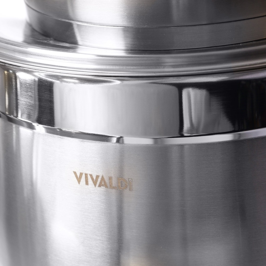 Batterie De Cuisine Vivaldi Anka 11 pieces En Inox 18/10 Doré