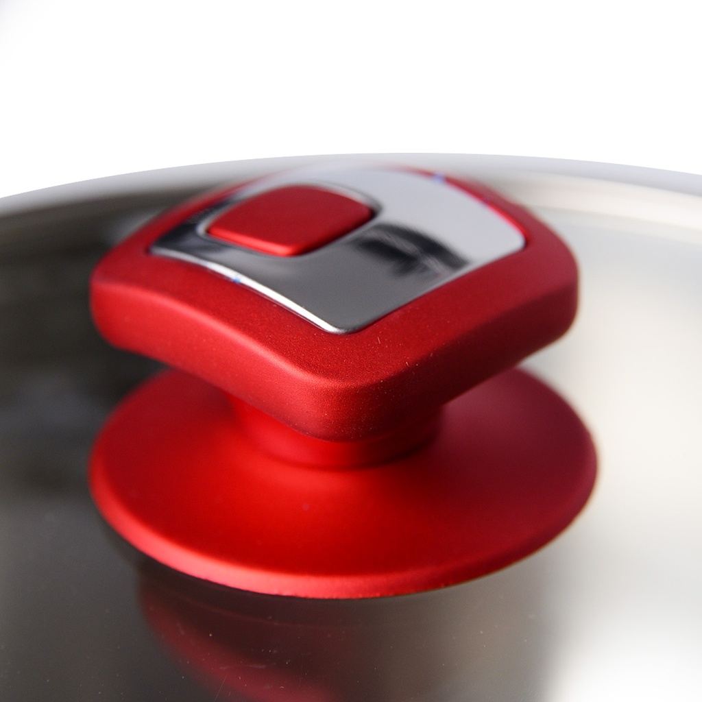 Marmite Vivaldi Tombo 24 cm Inox 18/10 Rouge 