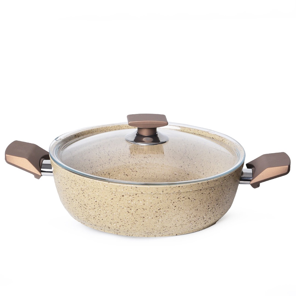 Batterie De Cuisine Vivaldi Eco 9 Pièces Granite Beige