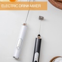 Mousseur à Lait 2 en 1 Rechargeable 4W 9000RPM Blanc 
