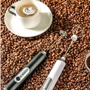 Mousseur à Lait 2 en 1 Rechargeable 4W 9000RPM Blanc 