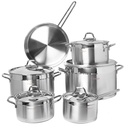 Batterie De Cuisine Vivaldi Anka 11 pieces En Inox 18/10 