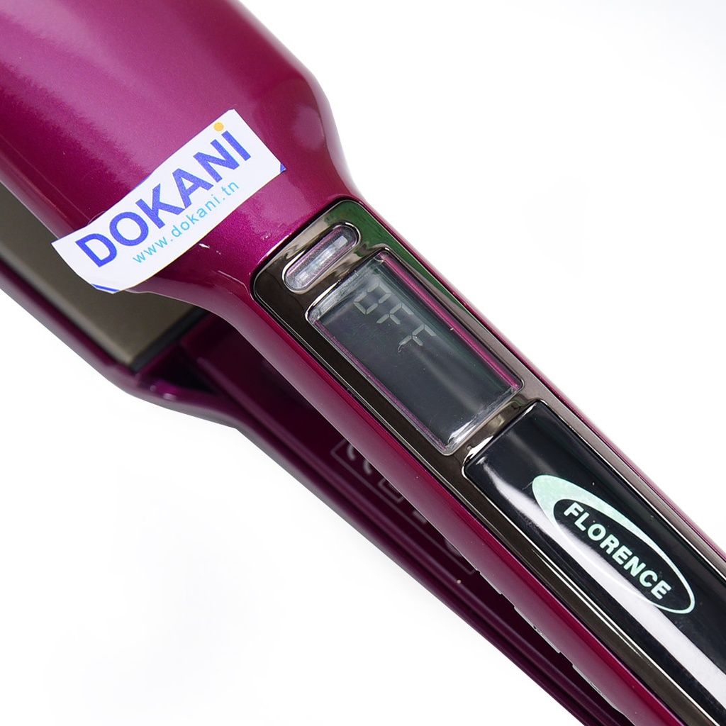 Plaque Cheuveux Avec Afficheur Florence 150W 360° Violet 