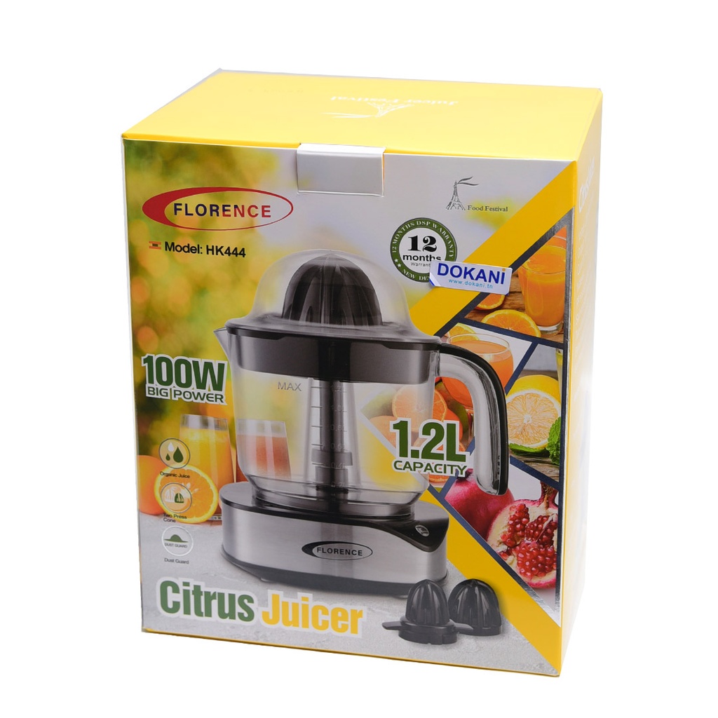 Presse Agrume Florence 100W 1,2L Silver