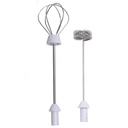 Mousseur à Lait 2 en 1 Rechargeable Florence 4W 9000RPM Blanc 