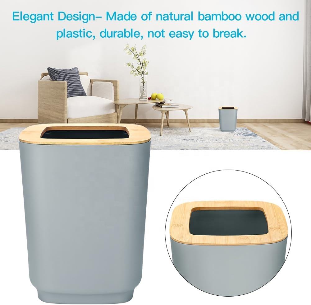 Accessoires de salle de bain 6 pièces Carré Gris