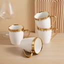 Service a Table en Porcelaine 16 Pièces Golden House Doré M1