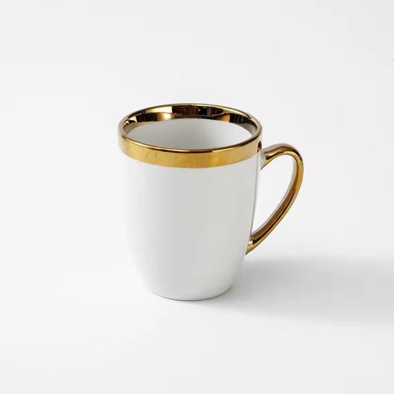 Service a Table en Porcelaine 16 Pièces Golden House Doré M2