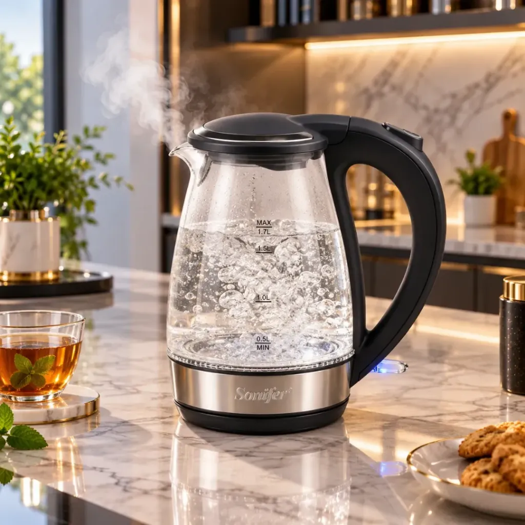 Bouilloire Eléctrique En Verre 1,7 L Sonifer -2200W