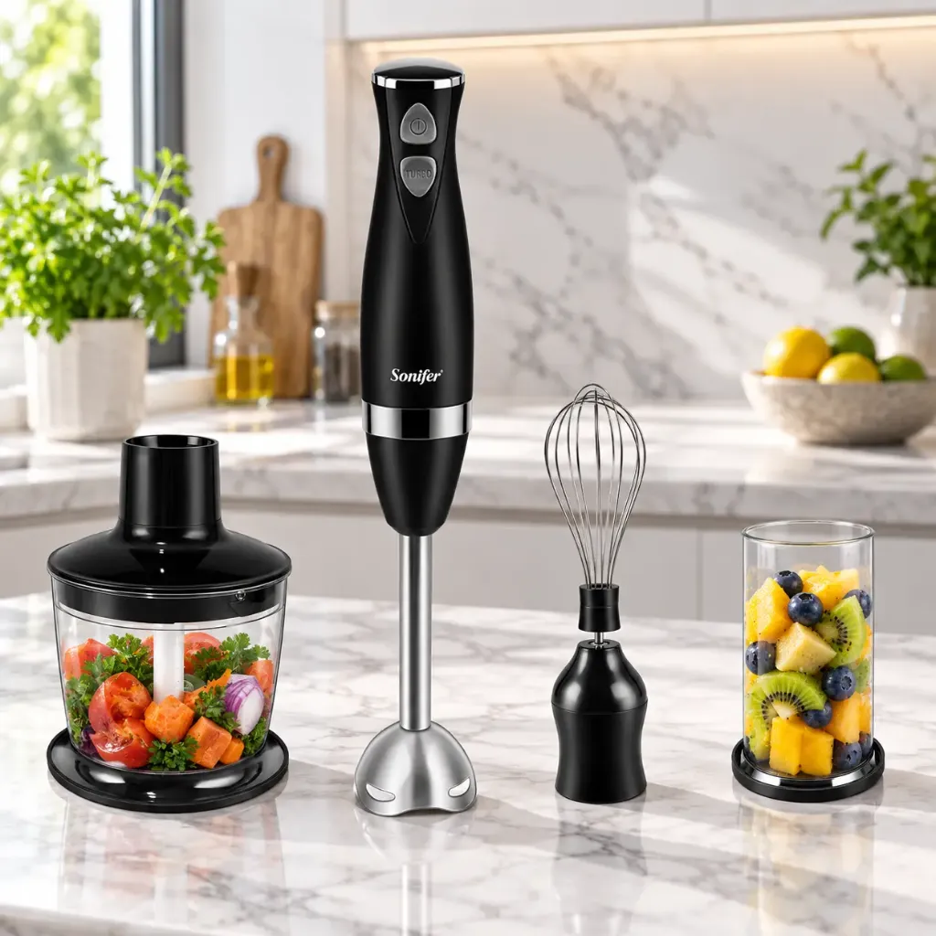 [SF-8044N] Mixeur Plongeant Multifonction 3 en1 Sonifer 500W - Noir