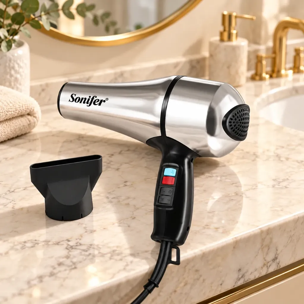 [SF-9768] Sèche-Cheveux Sonifer - Argent - 1800W