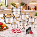 Batterie De Cuisine 29 Pièces Hascevher – Inox 18/10