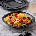 Lot De 6 Assiettes Creuses Luminarc CARINE Noir 21 Cm 