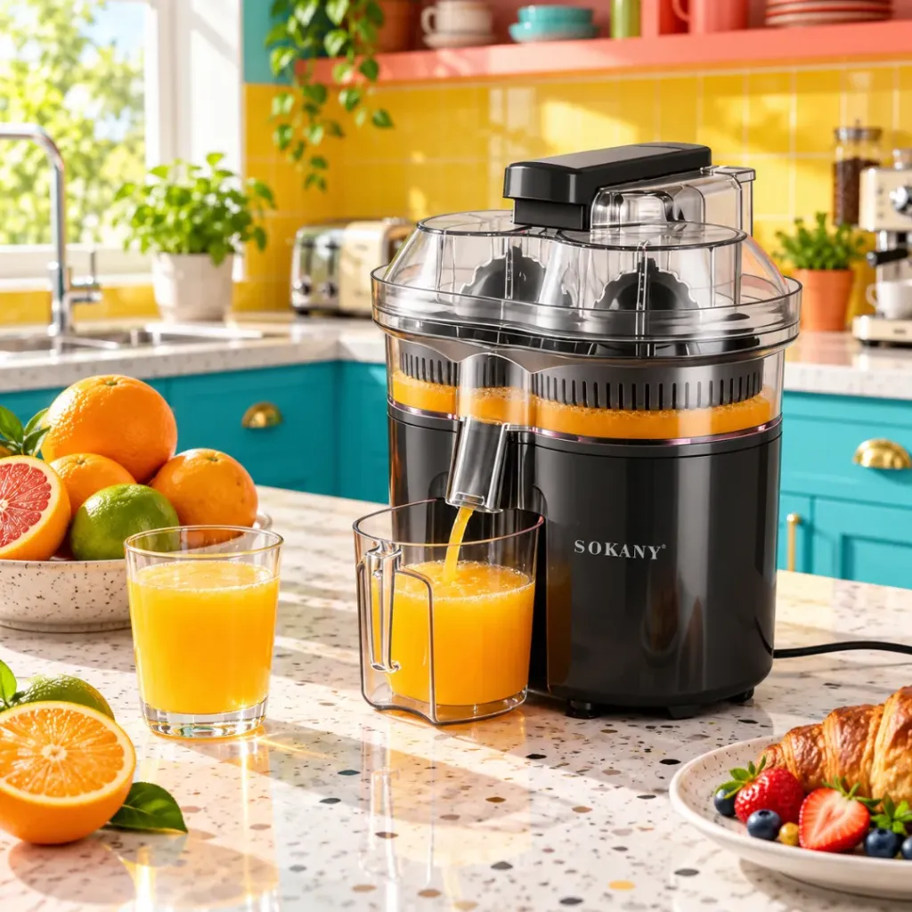 Presse-Agrumes A Double Tête Sokany- 500 ml- 280 W