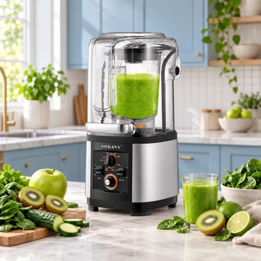 Blender Avec Capot Acoustique Sokany- 2 L - 8000 W