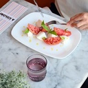 Lot De 6 Assiette Rectangulaire PARMA  28x20 Cm