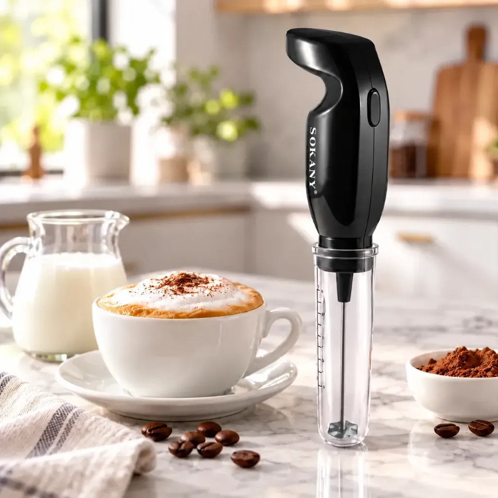 Mousseur A Lait Sokany- 80 ml - 25 W - Noir