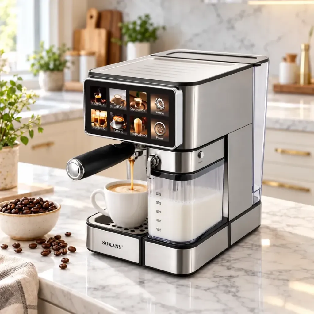 Machine A Café Express 3 En 1 Sokany- SK-04041- 20 bars - 1800 W