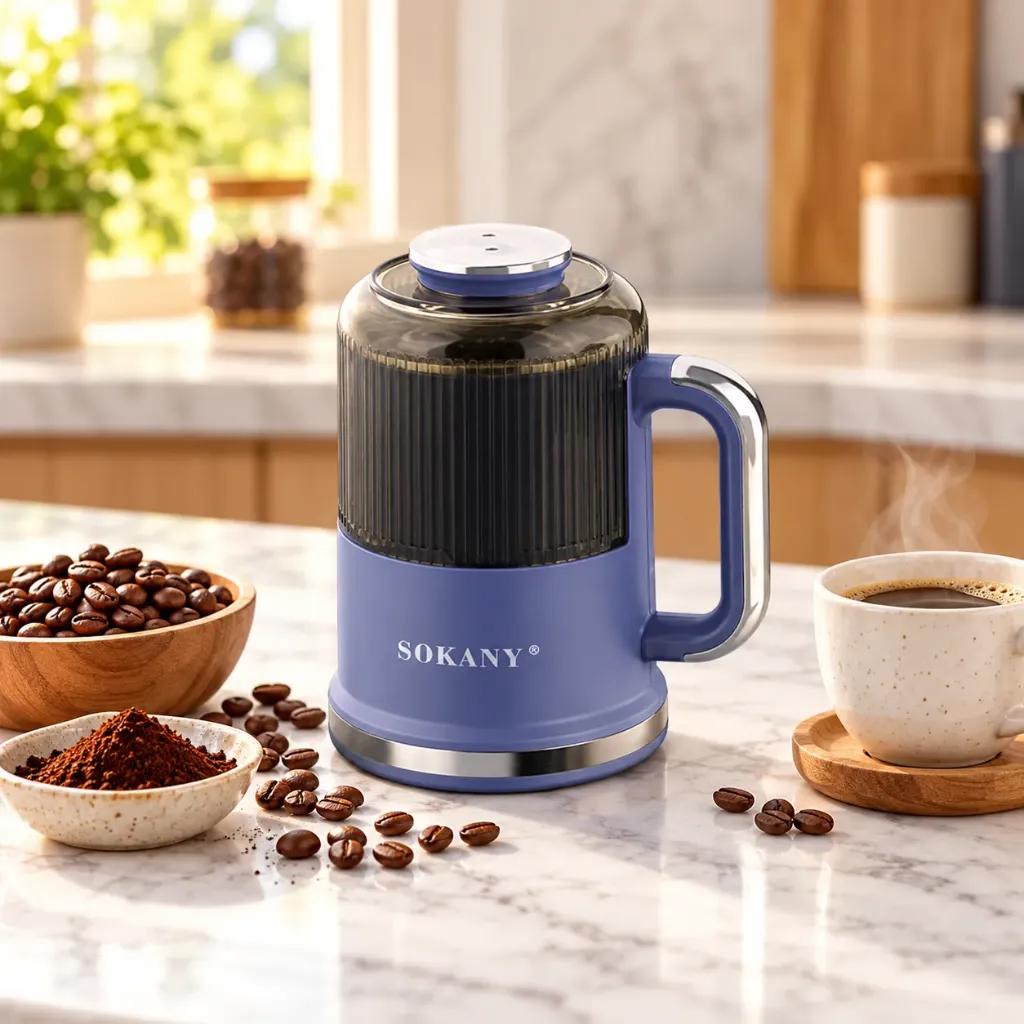Moulin A Café Multifonction Sokany- 500 ml - 350 W- Bleu