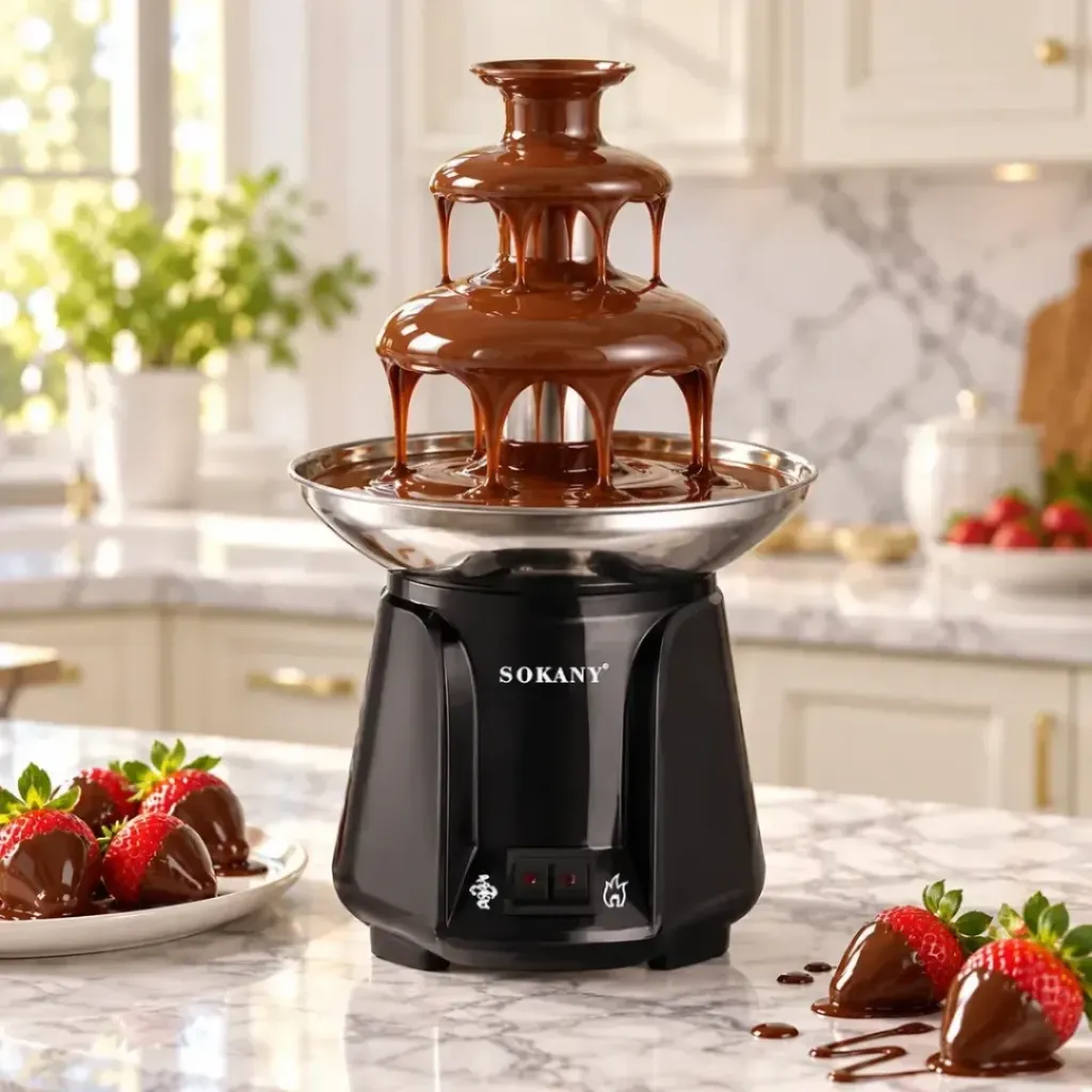 Fontaine A Chocolat Electrique Sokany- 3 niveaux - 60 W