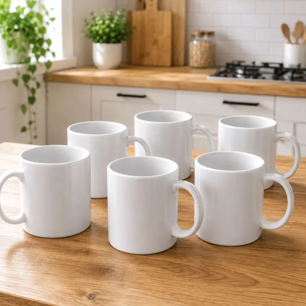 [SGM1965] Lot De 6 Tasses Mug Luminarc ESSENCE Blanc 32 cl