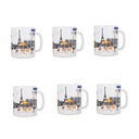 Lot De 6 Tasses Mug Luminarc ESSENCE Tour Eiffel 32 cl