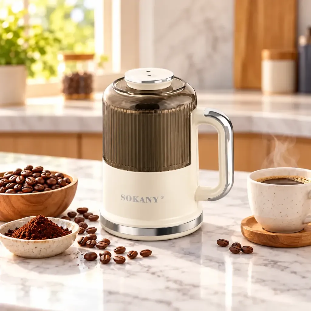 Moulin A Café Multifonction Sokany- 500 ml - 350 W- Blanc
