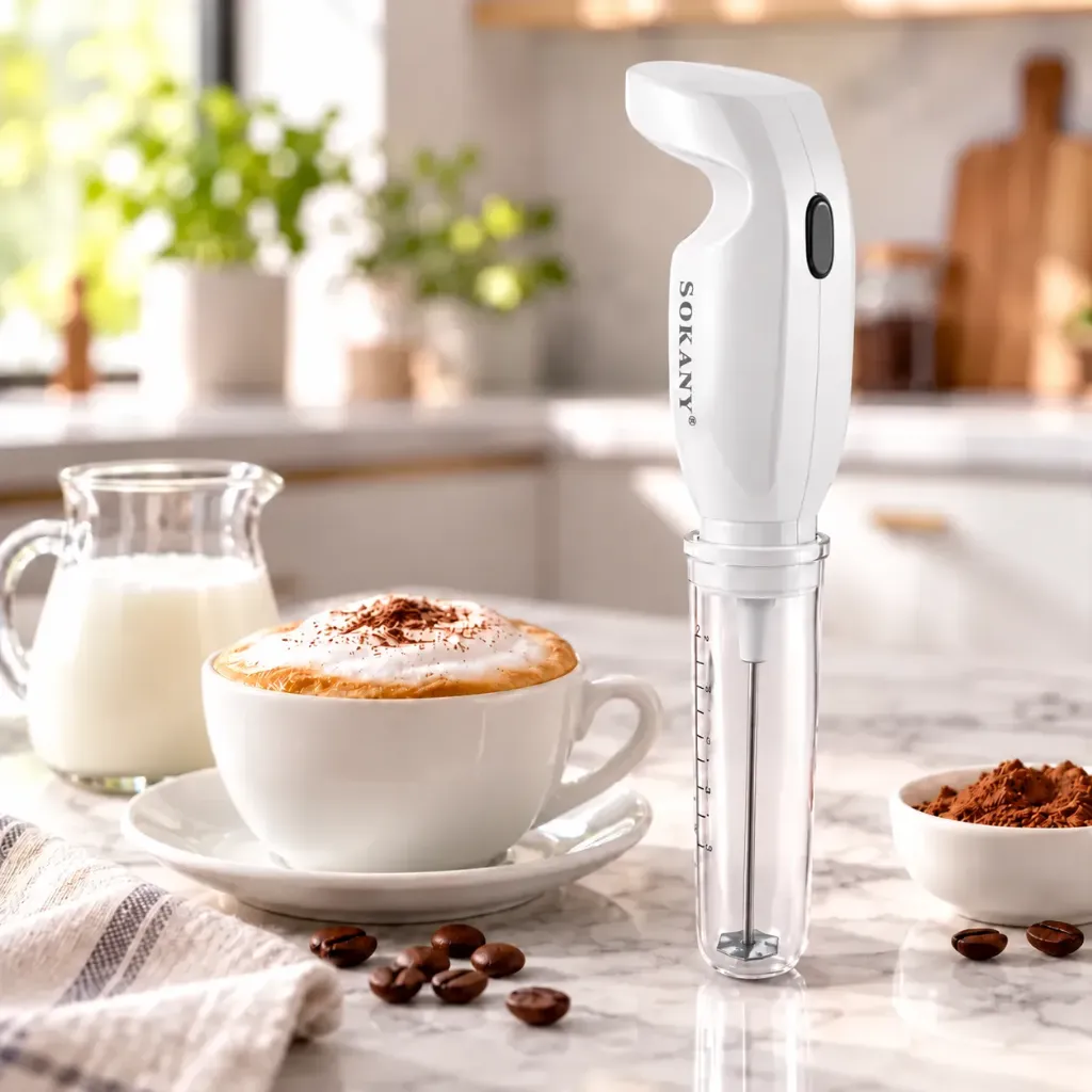 Mousseur A Lait Sokany- 80 ml - 25 W- Blanc