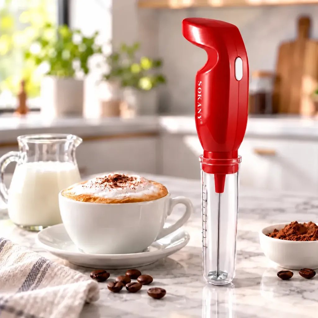 Mousseur A Lait Sokany- 80 ml - 25 W- Rouge