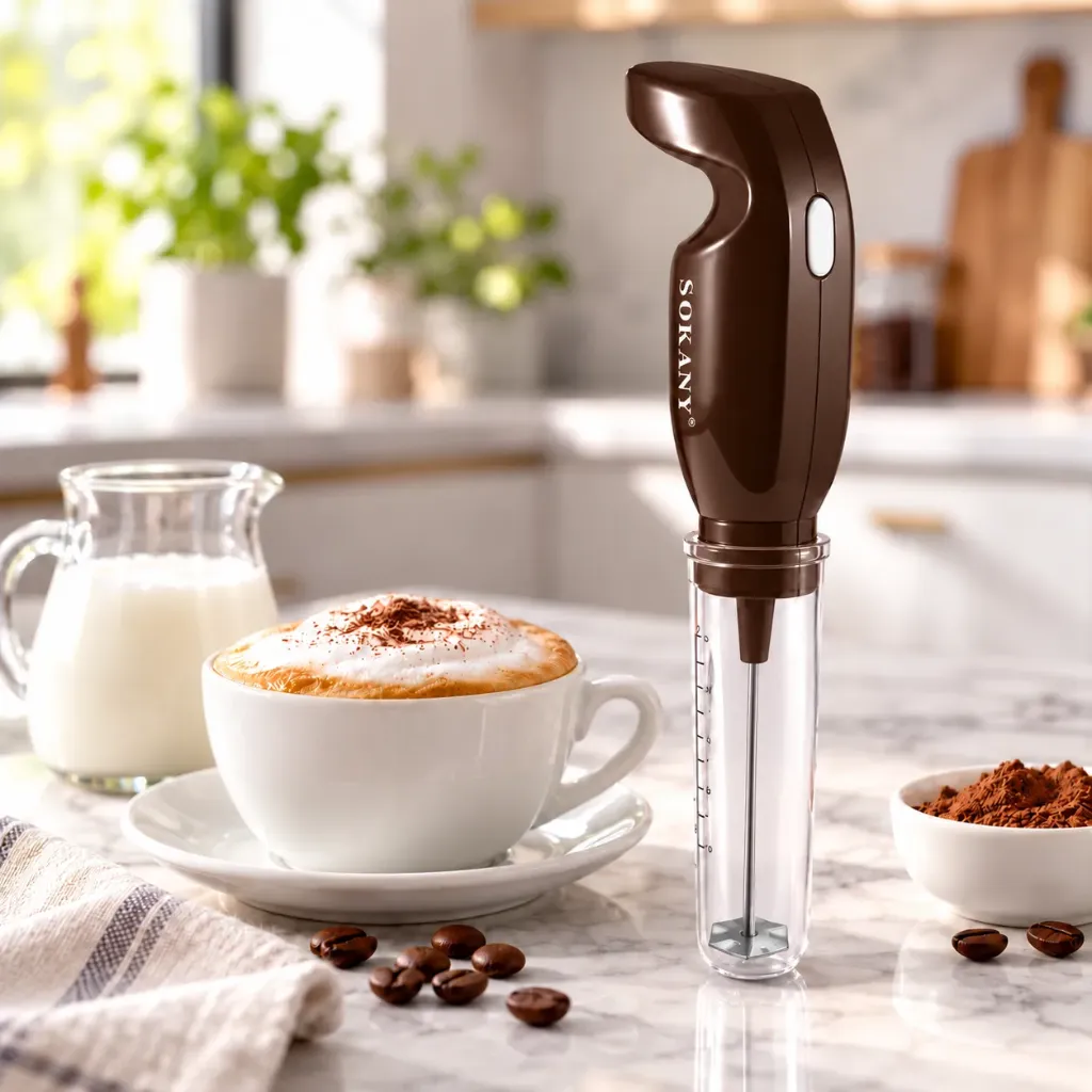 Mousseur A Lait Sokany- 80 ml - 25 W- Marron