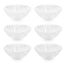 Ensemble de 6 Bol en Verre Maya Sauce / portion / légumes / snacks