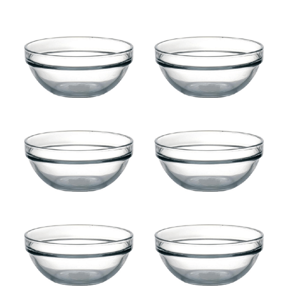 Ensemble de 6 Bol a soupe en Verre 