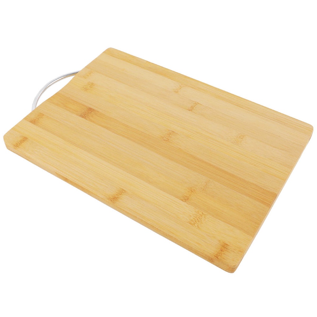Planche à découper en Bois Bambou avec poignée en métal
