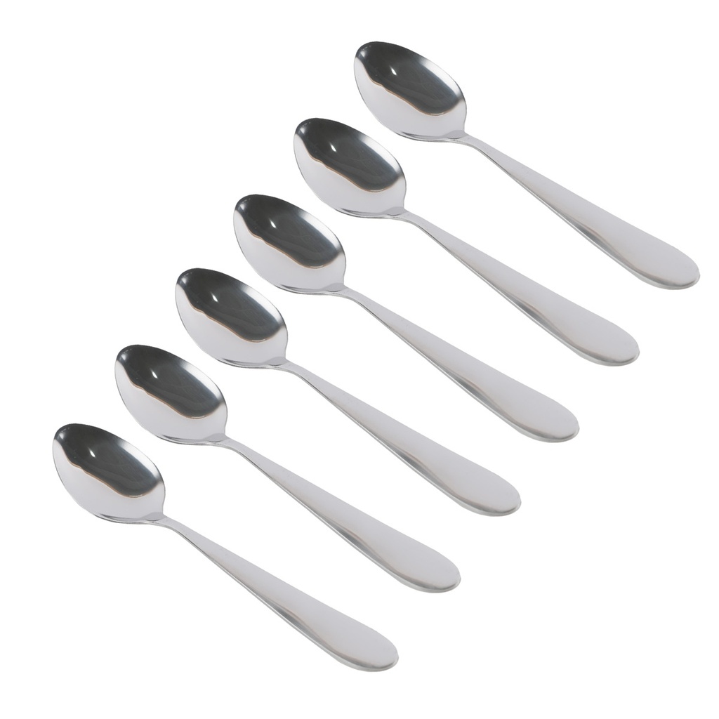 Lot De 6 Cuillères de Table En Acier Inoxydable