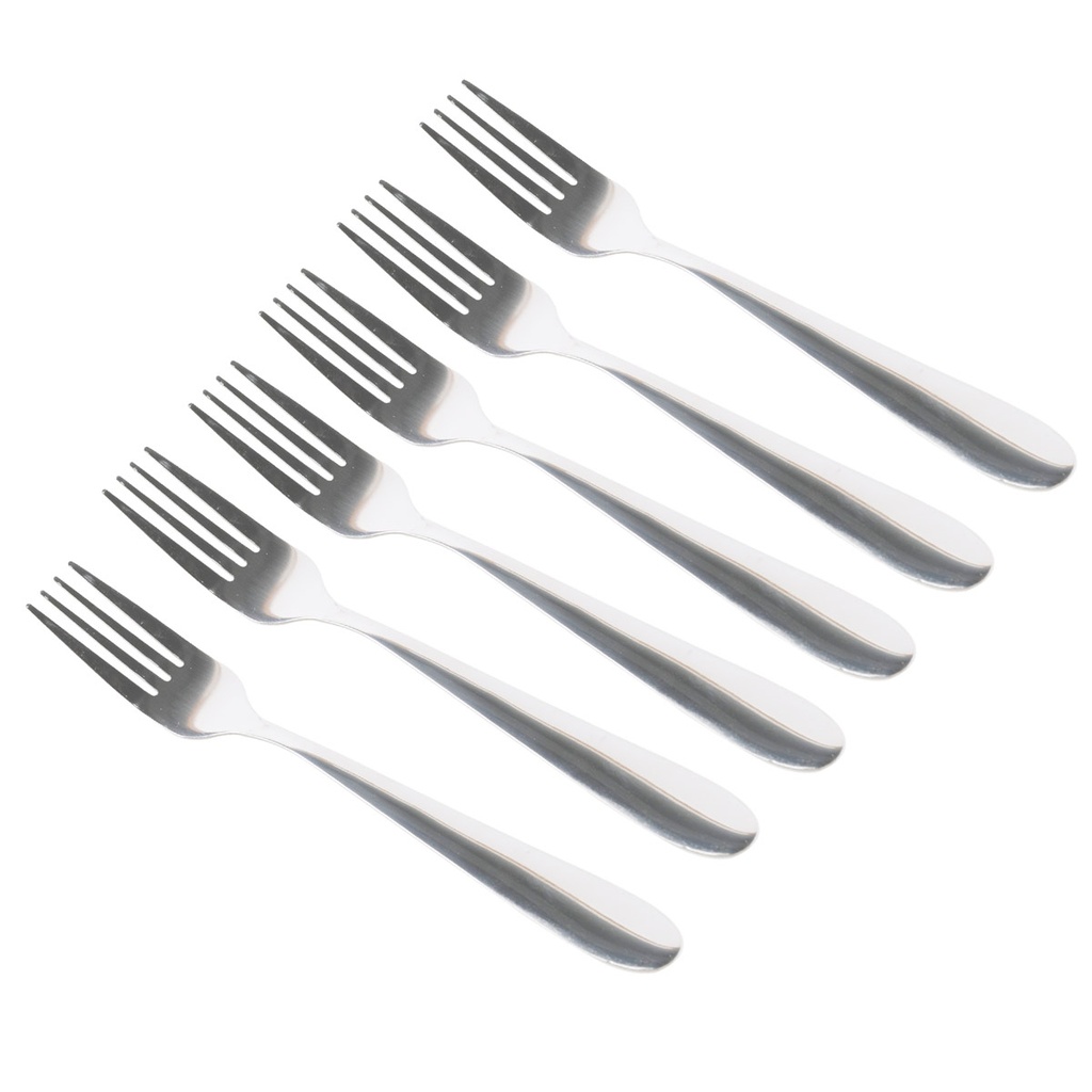 Lot De 6 Fourchettes de Table En Acier Inoxydable