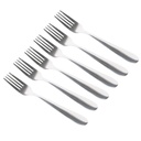 Lot De 6 Fourchettes de Table En Acier Inoxydable