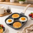 Poêle Granit Œufs Et Pancakes 4 Compartiments