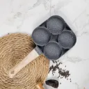Poêle Granite Œufs Et Pancakes 4 Trou Noir