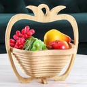 Panier À Fruits En Bois Décoratif Pliable En Forme Pomme