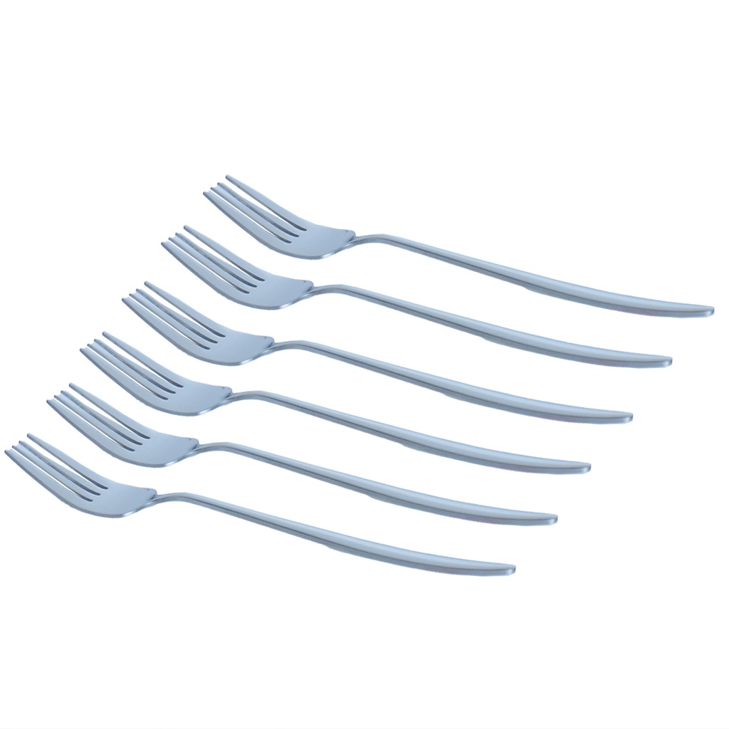 Lot De 6 Fourchettes à Fruit PROUD En Inox