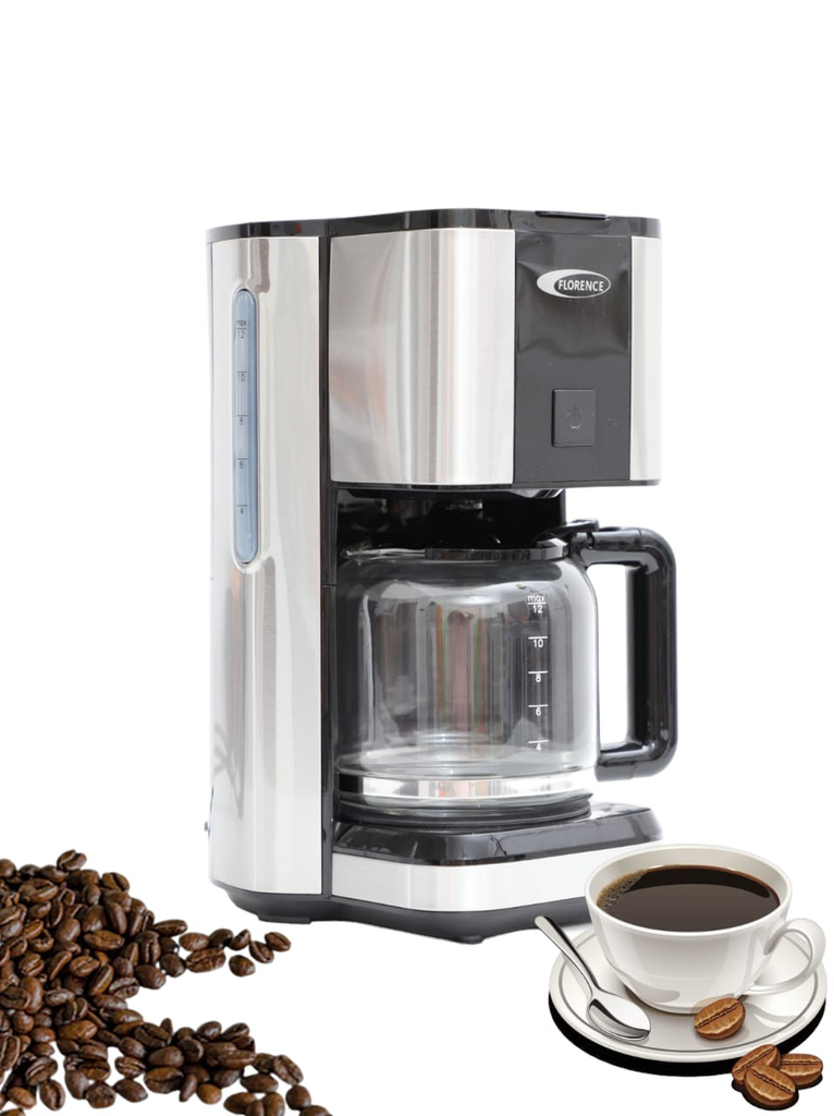 Machine À Café Électrique Florence 1.2 Litres 900 W Avec Un Bol En Verre