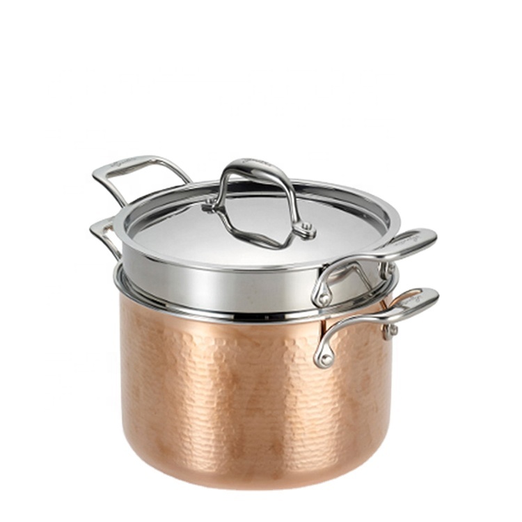 Couscoussier inox et Granite Golden House 24 cm - Effet Cuivre