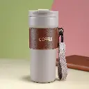 Mug Thermos Fashion en acier inoxydable 450ml - Marron Claire