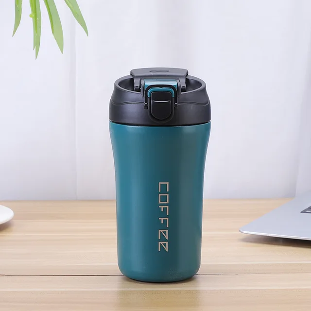 [AF0017] Mug Thermos Coffee en acier inoxydable 400ml - Vert
