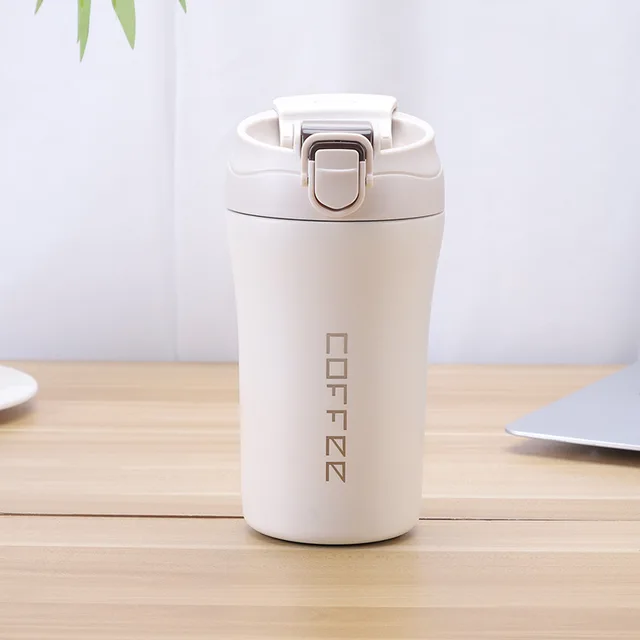 Mug Thermos Coffee en acier inoxydable 400ml - Blanc