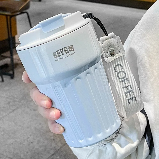 Mug Thermos Seygm en acier inoxydable 400ml - Bleu