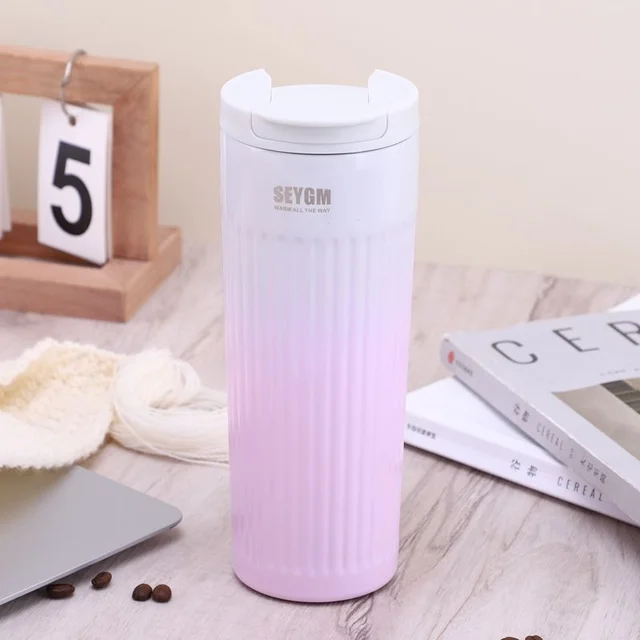 [AF0025] Mug Thermos Seygm en acier inoxydable 500ml - Rose