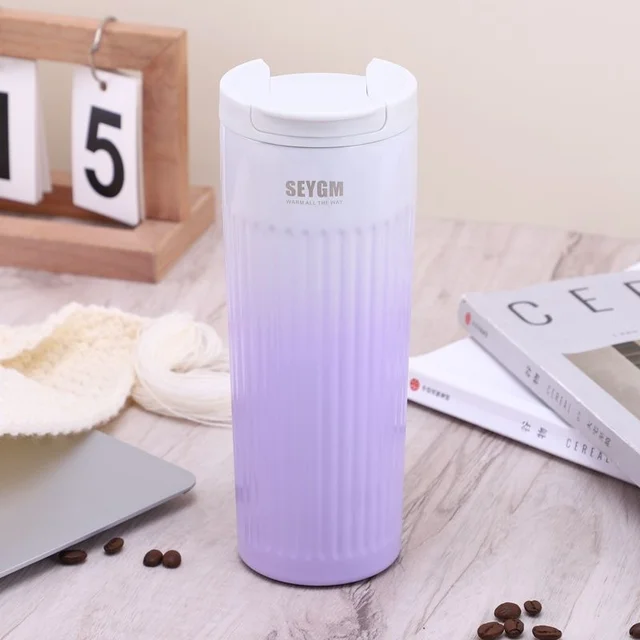 [AF0026] Mug Thermos Seygm en acier inoxydable 500ml - Violet